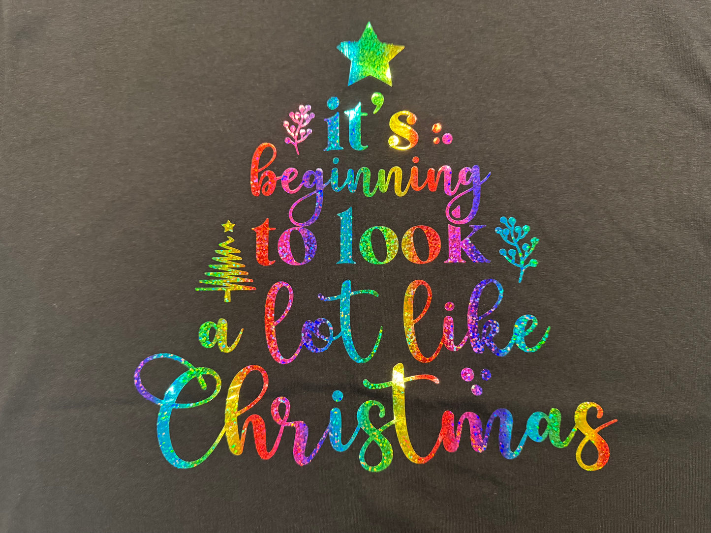 Rainbow Glitter Tree