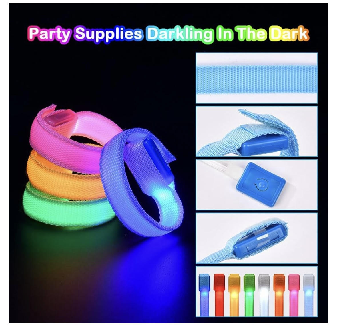 The Greatest Weekend Malta Light-up Fabric Wristband